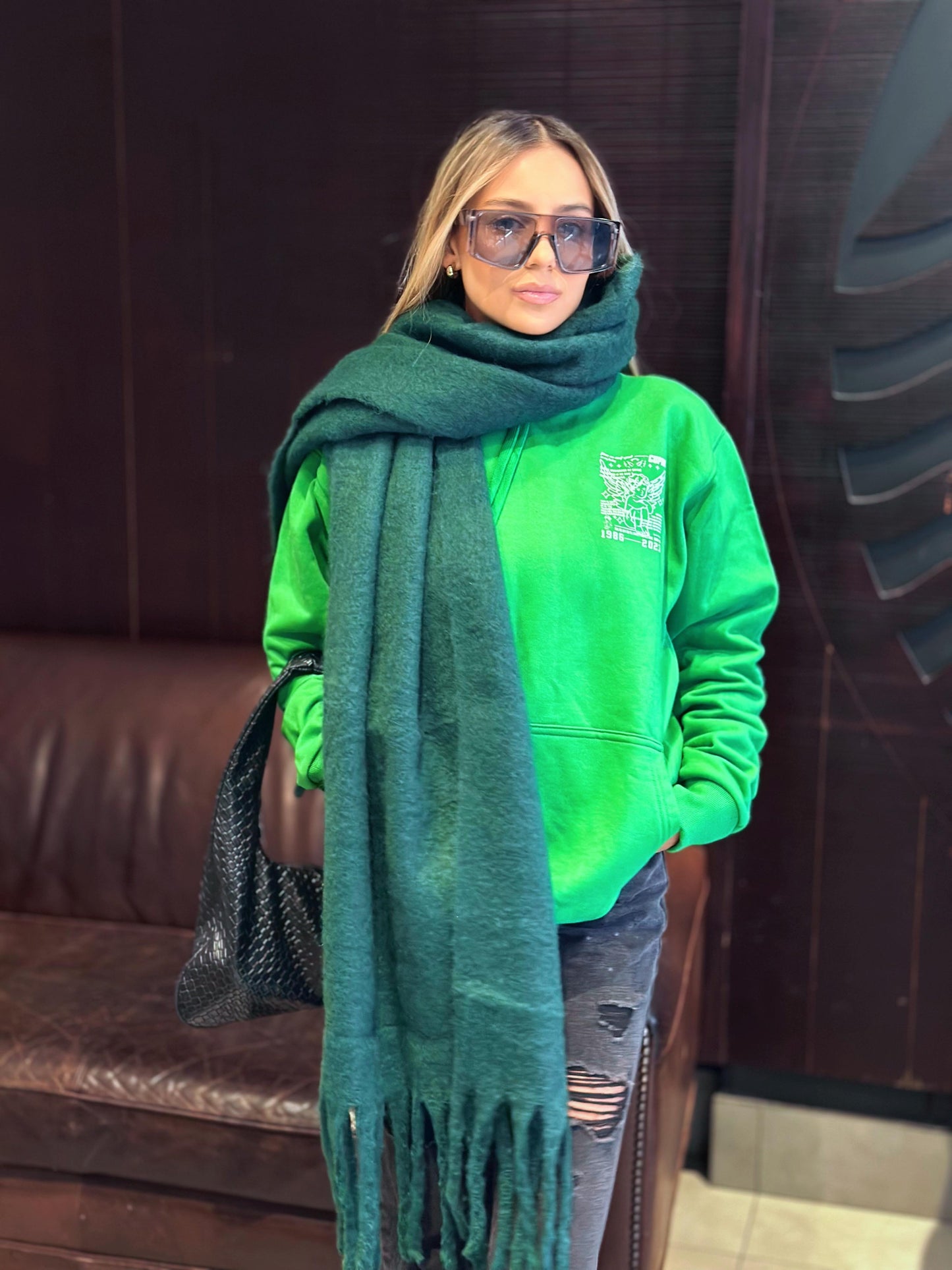 Maxibufanda Verde Botella