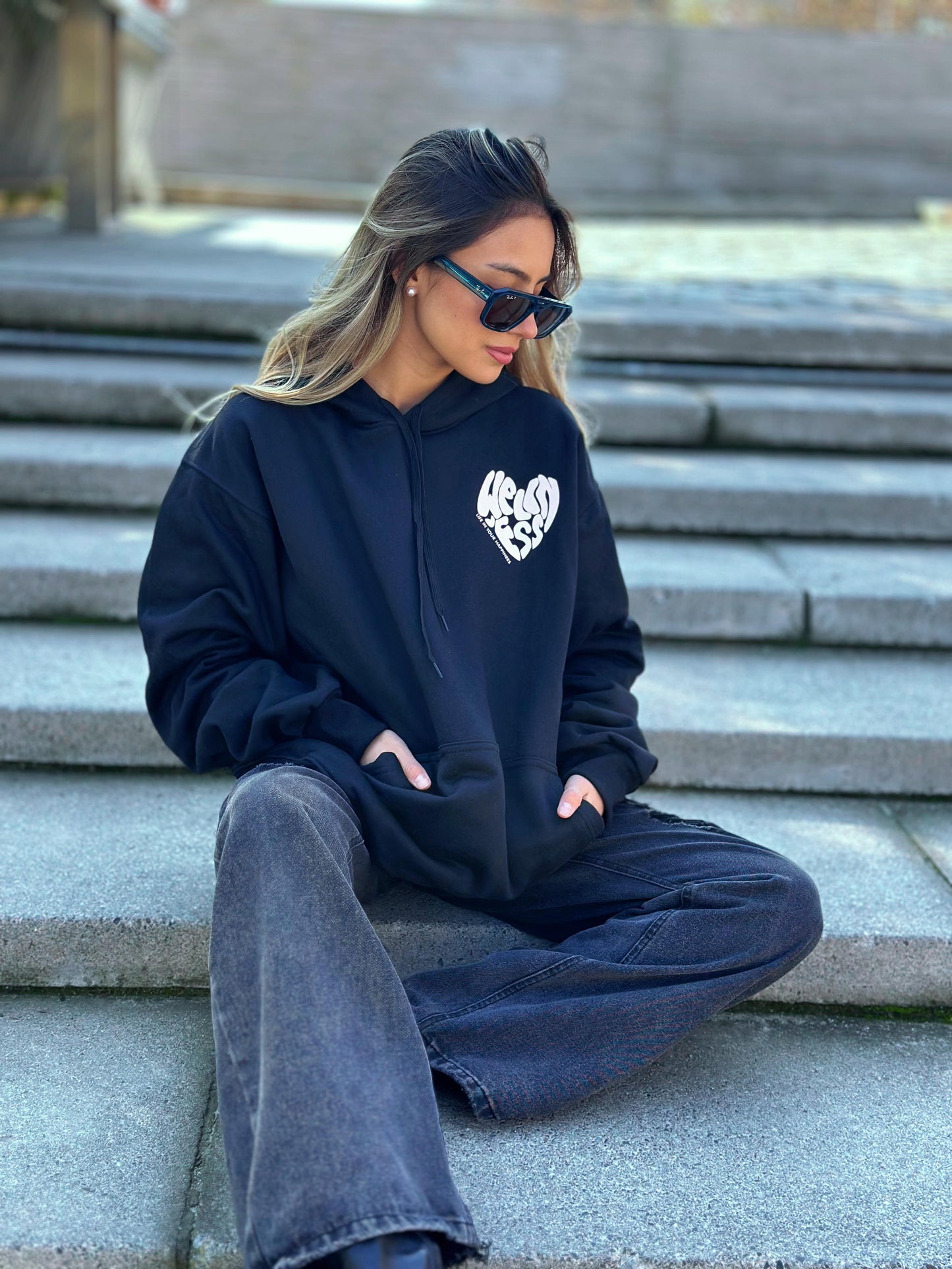Poleron Oversize Wellness Negro
