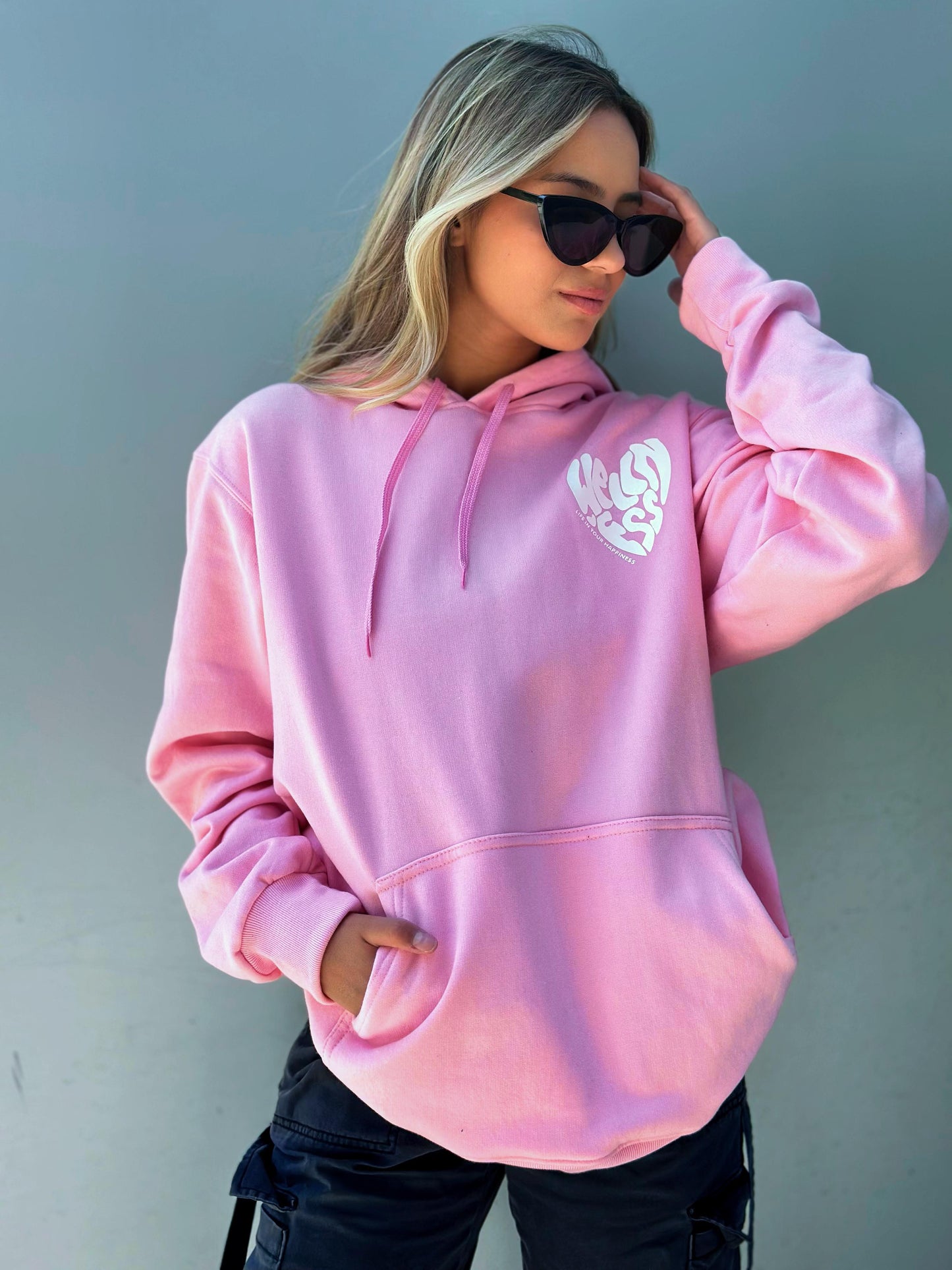 Poleron Oversize Wellness Rosado