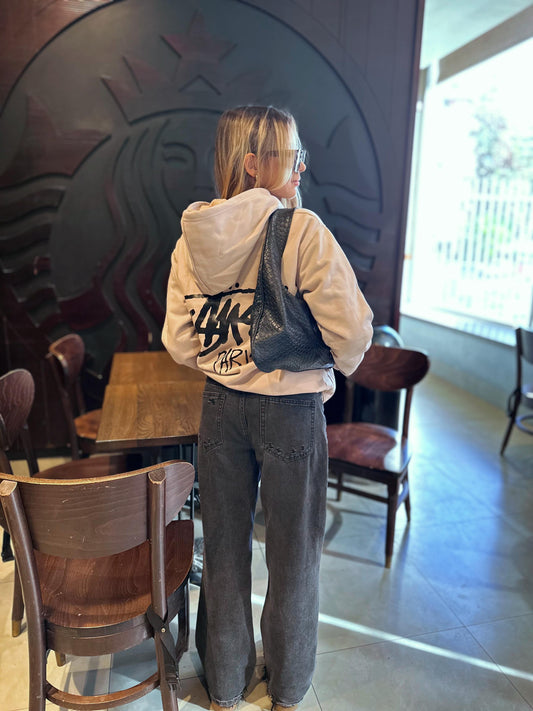 Poleron Oversize "Stussy" Paris Beige