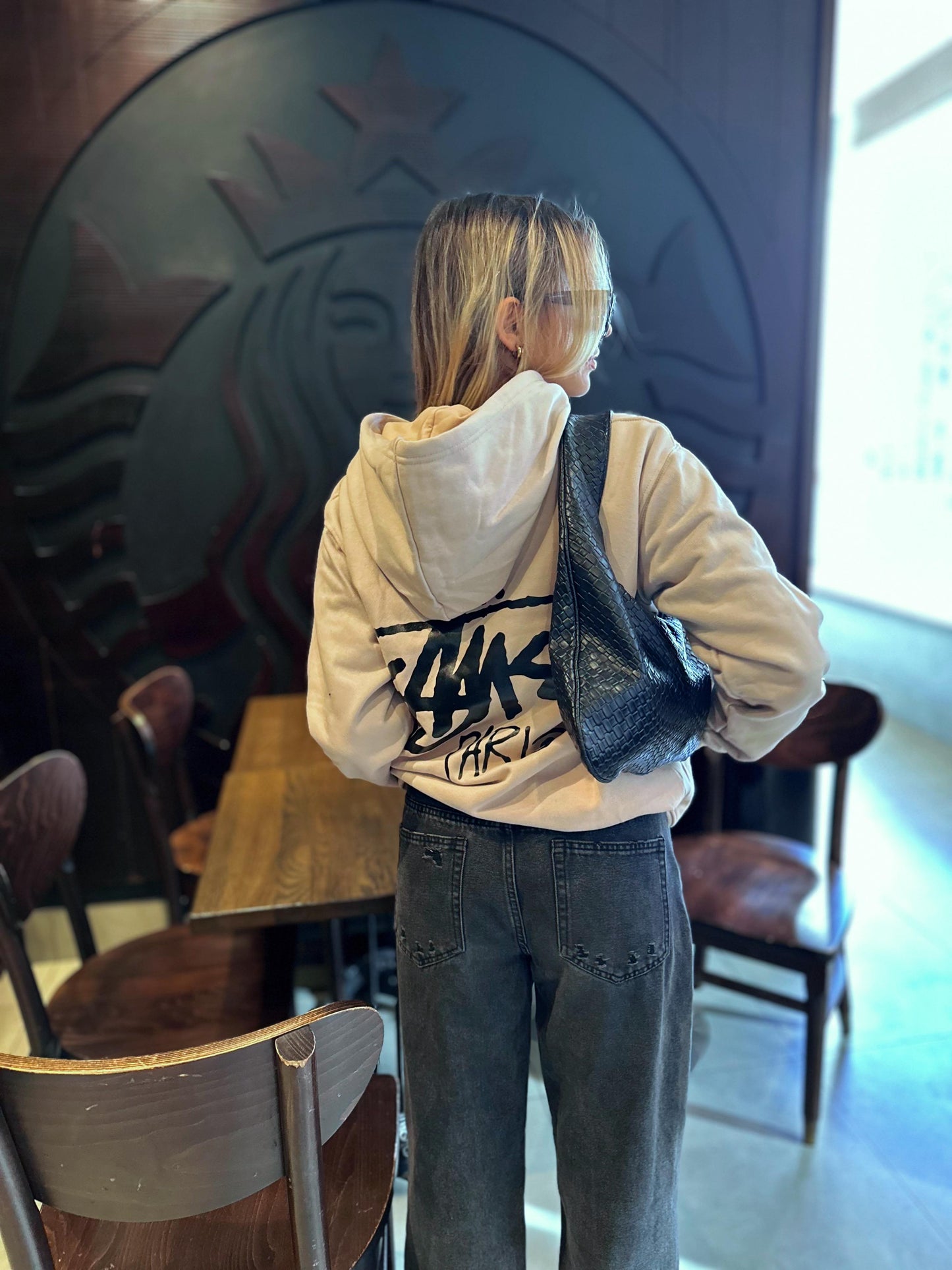 Poleron Oversize "Stussy" Paris Beige